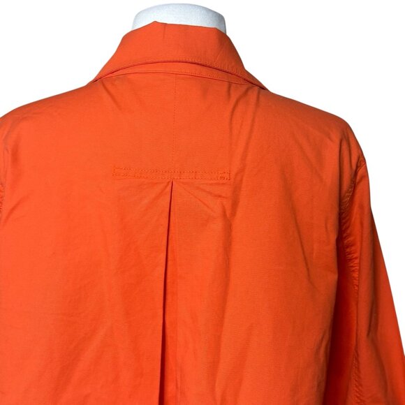 Cabi Resort Jacket Orange Button Front Lightweight Size Small - Picture 6 of 8
